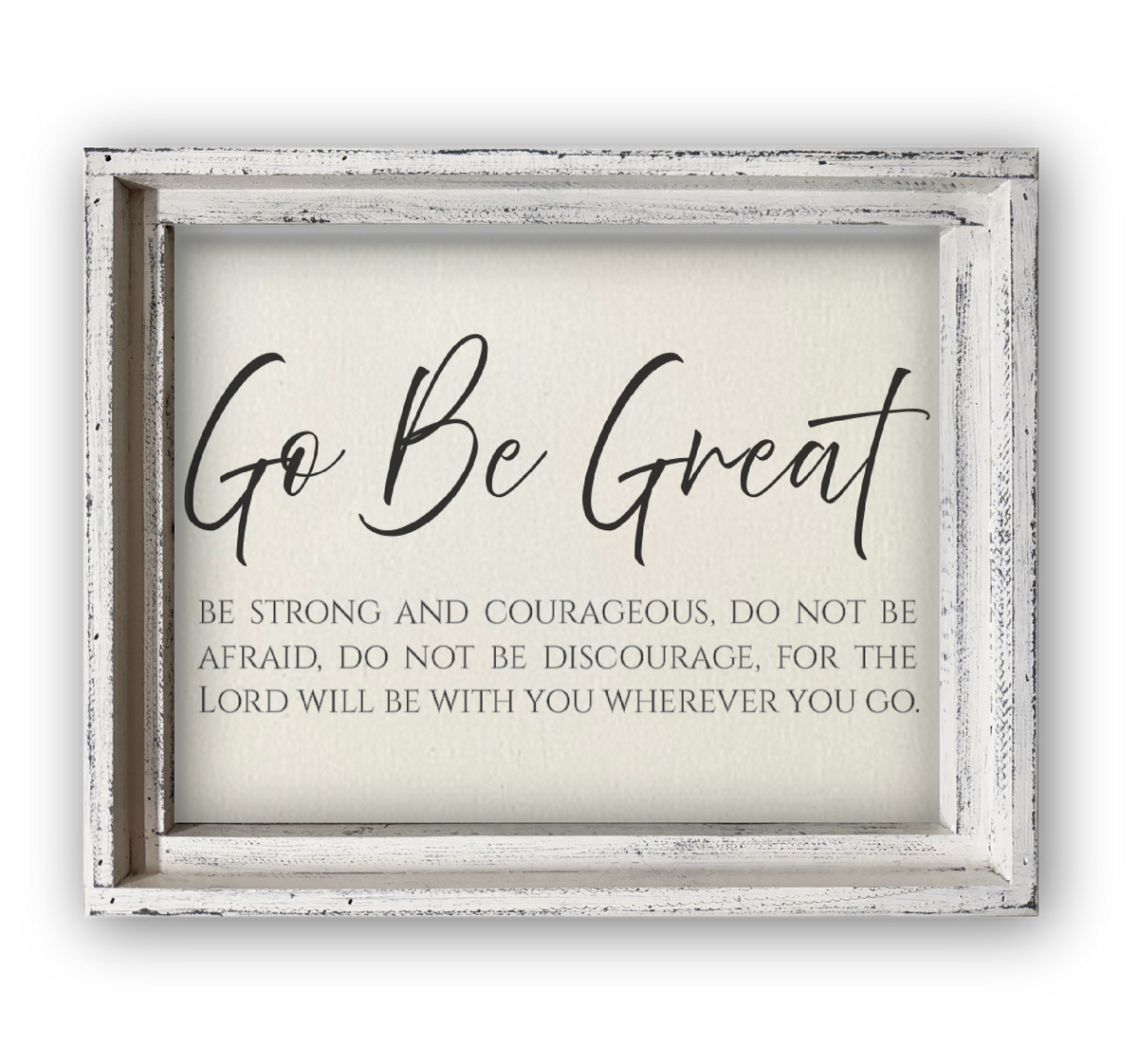 FRAMED CANVAS GO BE GREAT: Black