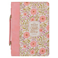 Bible Cover Fashion Floral Who Trust In The Lord Isa 40:31: Large