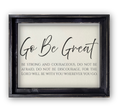FRAMED CANVAS GO BE GREAT: Black