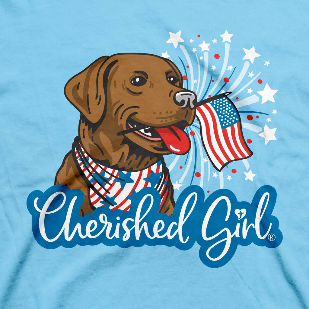 Cherished Girl Womens T-Shirt God Shed His Grace: Sky Blue